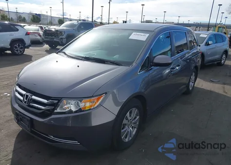 2014 Honda Odyssey Ex from USA, damaged, VIN 5FNRL5H44EB012342